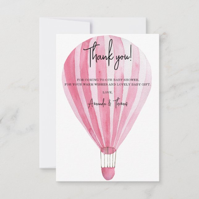Luftballong tack för barnduschen kort (Framsida)
