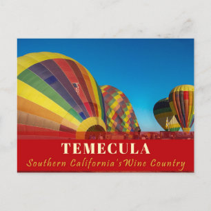 Luftballong Temecula vykort Vin Land