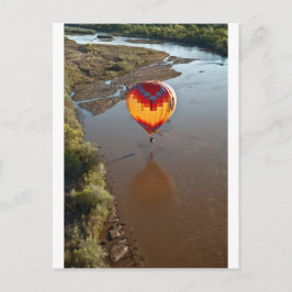 Luftballong Touching Rio Grande River Vykort