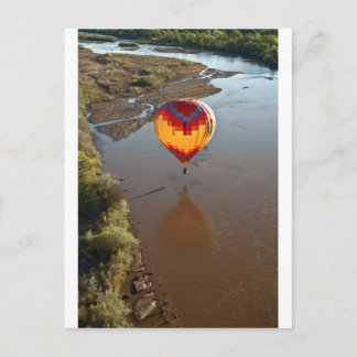 Luftballong Touching Rio Grande River Vykort