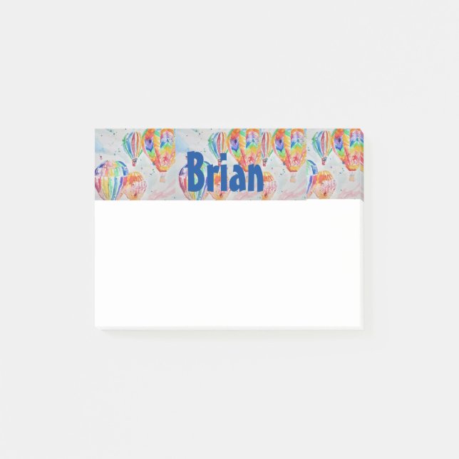 Luftballong Vattenfärg Manar Post it Notes Post-it Block (Framsida)