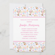 Luftballong Vattenfärgsskare Mönster Baby Shower