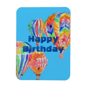 Luftballong Watercolor manar Birthday Magnet