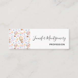 Luftballong Whimsique Watercolor Mönster Mini Visitkort