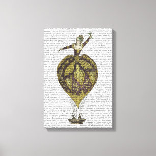 Luftballong Woman Canvastryck