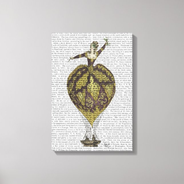 Luftballong Woman Canvastryck (Framsida)