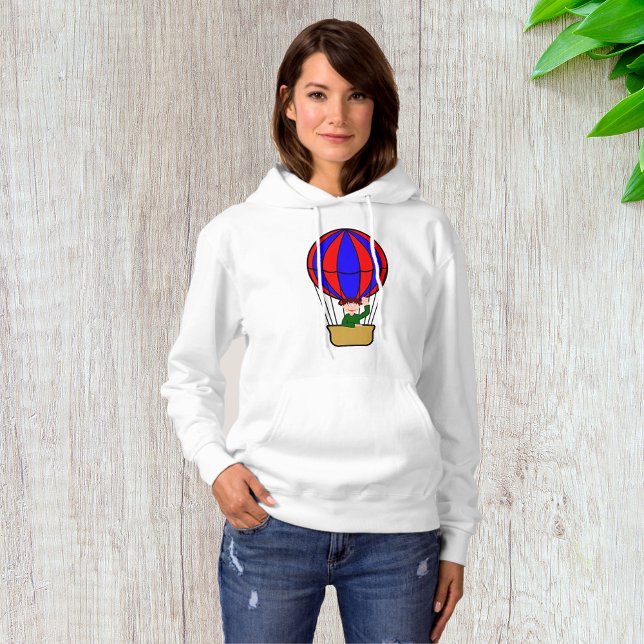 Luftballong Womens Hoodie T Shirt (Skapare uppladdad)