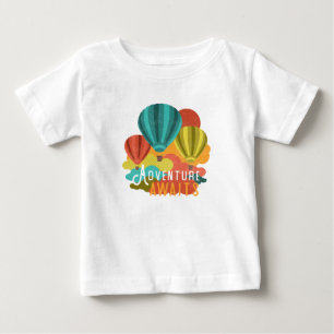 Luftballongäventyr väntar på Retro Look T Shirt
