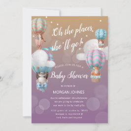 Luftballongdjur Baby Shower per postinbjudan