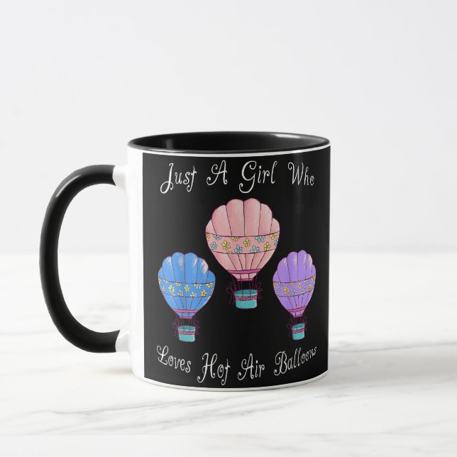 Luftballongen roligt Cute Mugg (Vänster)