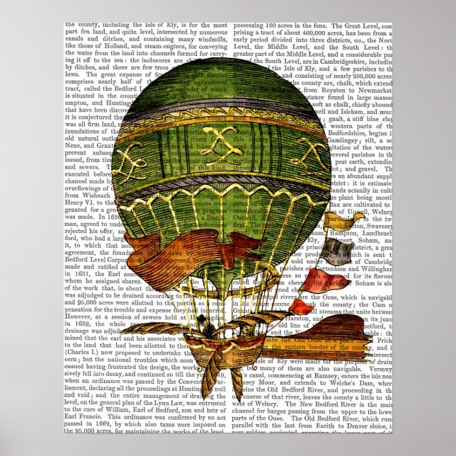 Luftballongens Grönt Poster (Framsidan)