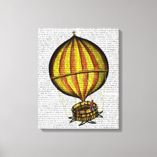 Luftballongens Gult och rött Canvastryck