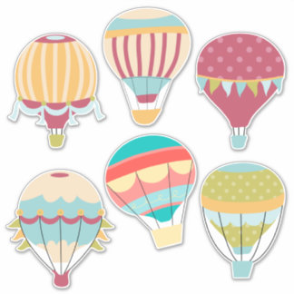 Luftballongens sortkontur klistermärken