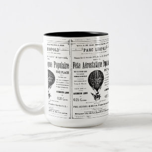 Luftballongens vintage Två-Tonad mugg