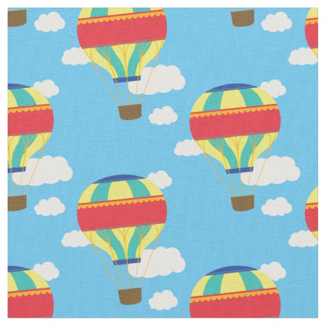 Luftballonger Färgad Vintage Tyg (Närbild)