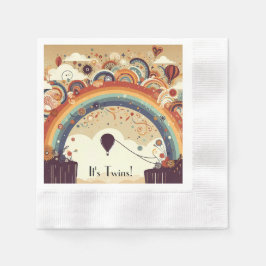 Luftballonger färgstarka pappersservett