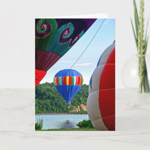 Luftballonger födelsedagskort kort