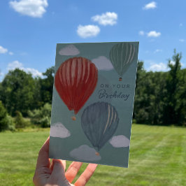 Luftballonger för målning av vattenfärg helgkort