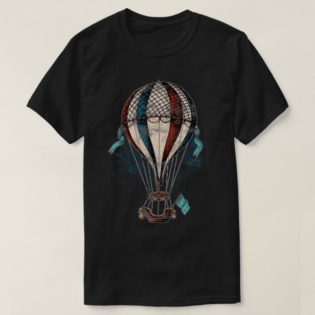 Luftballonger för vintage t shirt (Design framsida)