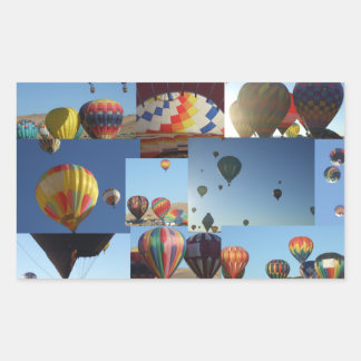 Luftballonger Fotokollage-etikett Rektangulärt Klistermärke