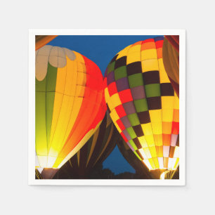 Luftballonger glöd pappersservett