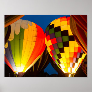 Luftballonger glöd poster