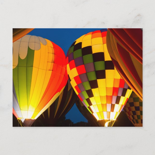 Luftballonger glöd vykort (Framsida)