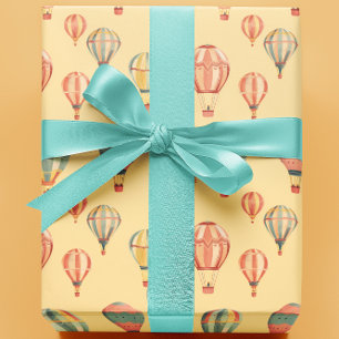 Luftballonger Gult Baby Shower Presentpapper