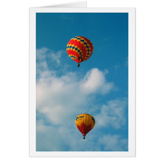 Luftballonger Hälsningskort (Framsidan)