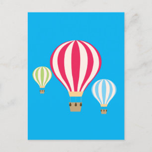 Luftballonger Helg Vykort