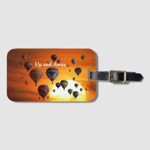 Luftballonger i bagagetaggen bagagebricka