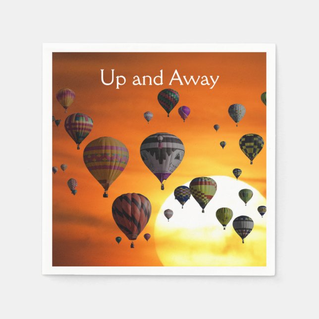 Luftballonger i cockpit pappersservett (Framsidan)