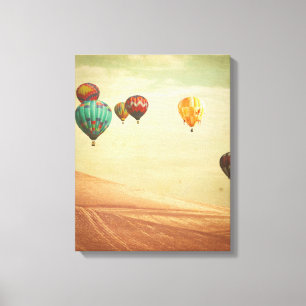 Luftballonger i himmlen canvastryck