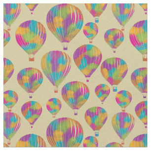 Luftballonger i Rainbow Färg mönstrad Tyg