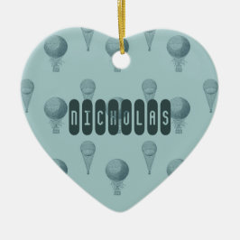 Luftballonger Julgransprydnad Keramik
