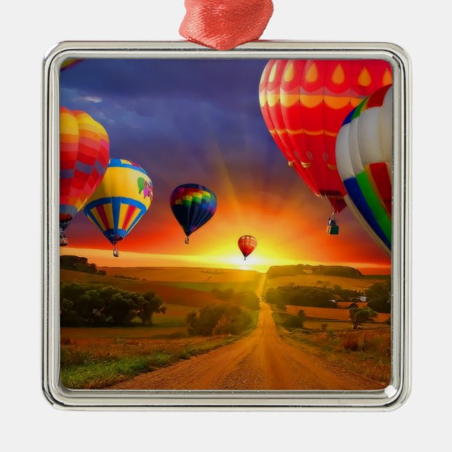 Luftballonger Julgransprydnad Metall (Framsidan)