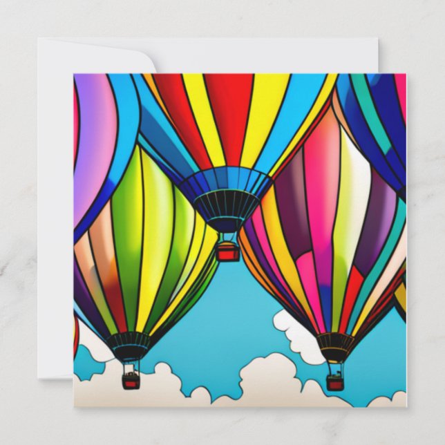 Luftballonger Julkort (Framsida)