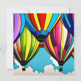 Luftballonger Julkort