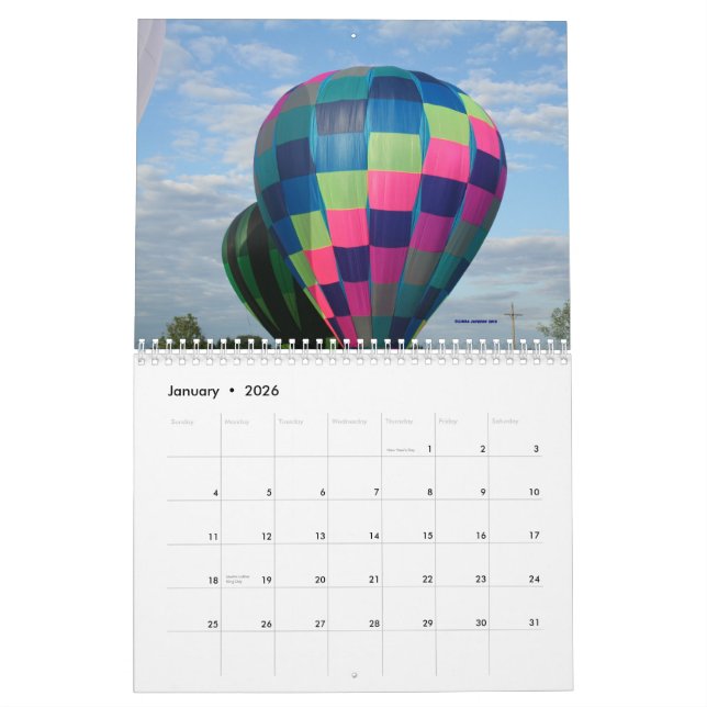Luftballonger!!!!  Kalender 2013 (Jan 2026)