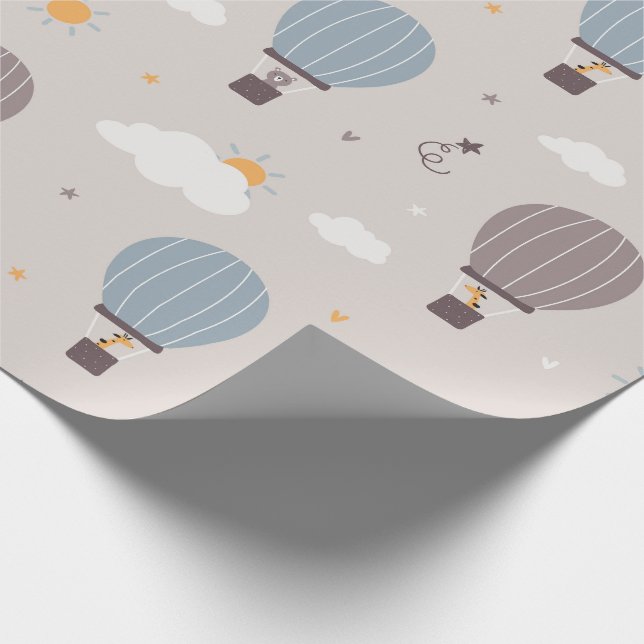 Luftballonger med Papper radbrytning av djur Presentpapper (Hörn)