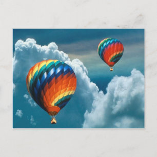 Luftballonger med vykort Mörk Himmel