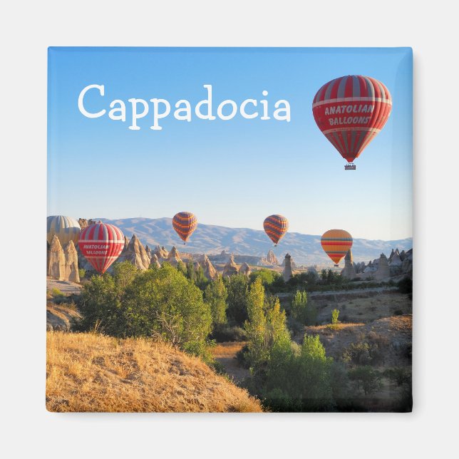 Luftballonger över Cappadocia Magnet (Framsidan)
