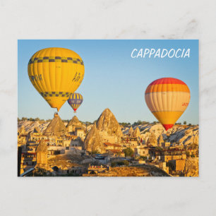 Luftballonger över Cappadocia Vykort