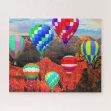 Luftballonger över Grand Canyon