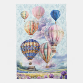 Luftballonger över klotland kökshandduk