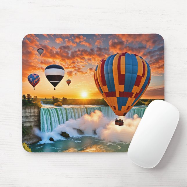 Luftballonger över Niagra Falls Musmatta (Med mus)