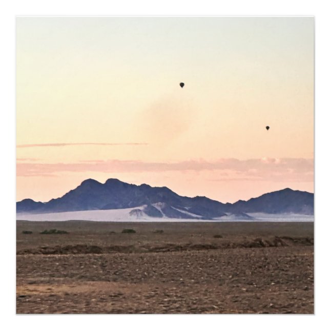 Luftballonger över Sossusvlei Fototryck (Framsidan)
