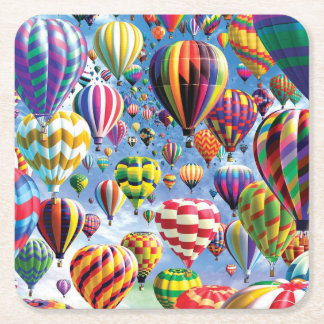 Luftballonger överallt underlägg papper kvadrat