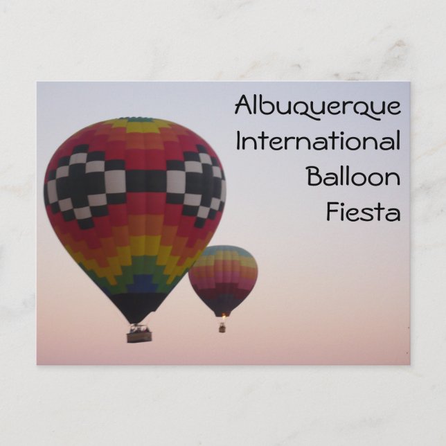 Luftballonger på Dawn Postcard Vykort (Framsida)