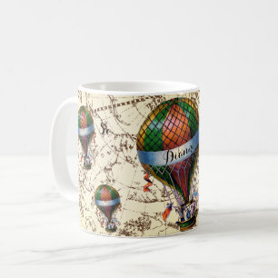 Luftballonger på Zodiachimmel tillfogar ditt namn Kaffemugg